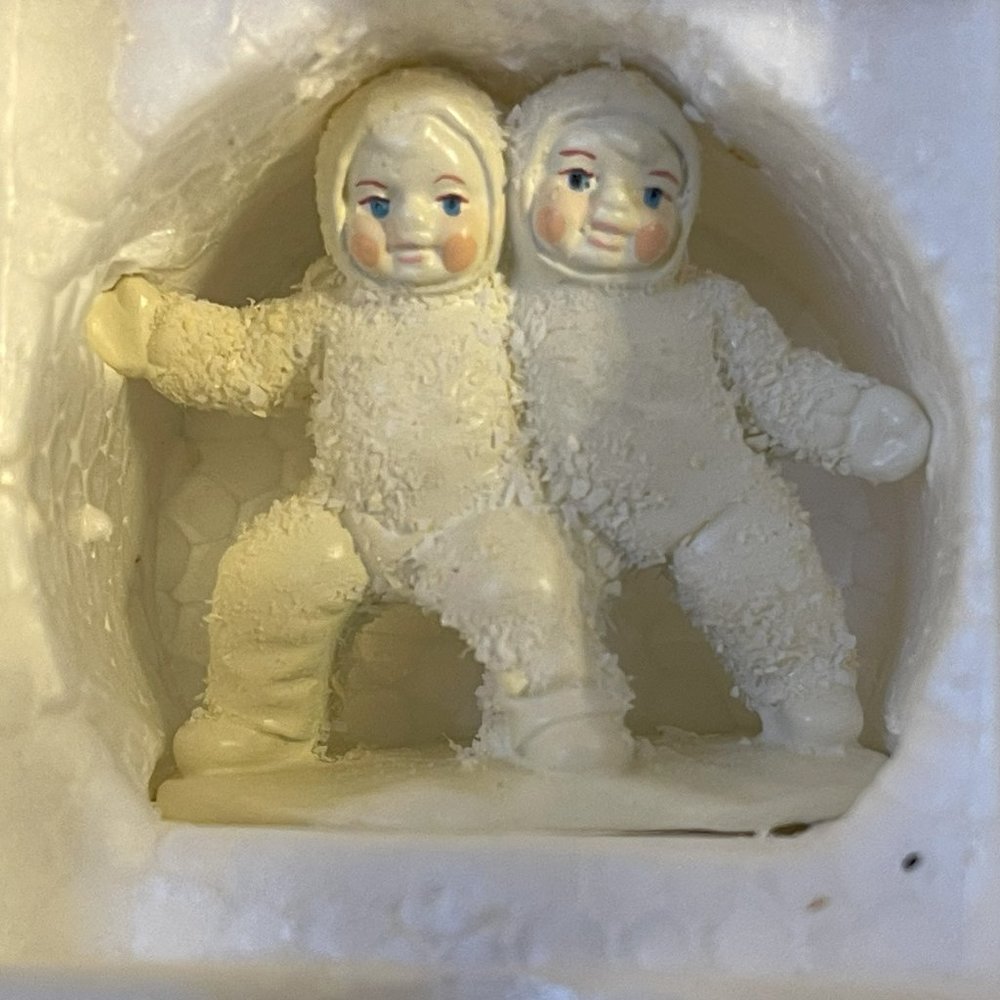 Snowbabies Miniatures Pewter "Best Friends"